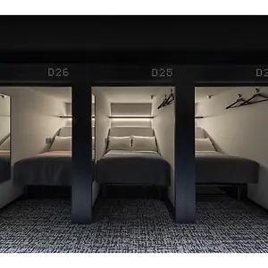** Capsule hotel The Millennials Fukuoka Japan